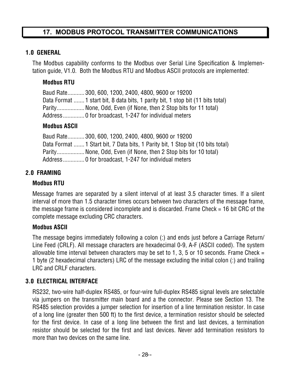 Laurel Electronics LTM CTR SERIES PULSE, AC or PROCESS TOTALIZER INPUT, SERIAL DATA OUTPUT User Manual | Page 28 / 40