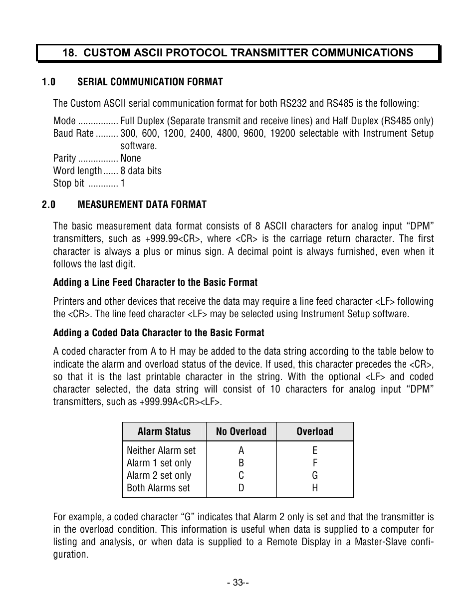 Laurel Electronics LTM CTR SERIES PULSE, AC or PROCESS TOTALIZER INPUT, SERIAL DATA OUTPUT User Manual | Page 33 / 40