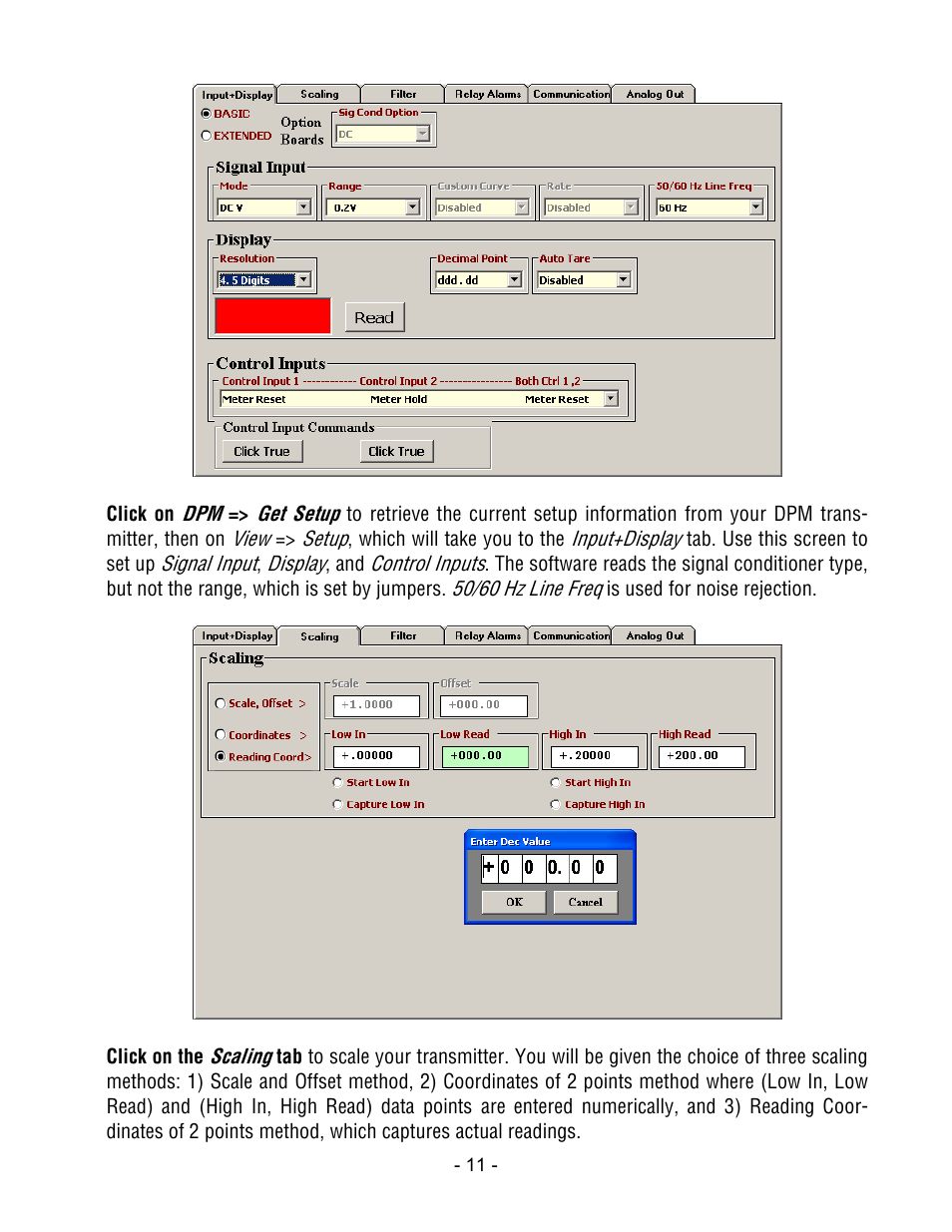 Laurel Electronics LTM DPM SERIES ANALOG INPUT, SERIAL DATA OUTPUT User Manual | Page 11 / 40