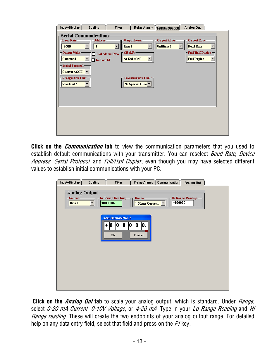 Laurel Electronics LTM DPM SERIES ANALOG INPUT, SERIAL DATA OUTPUT User Manual | Page 13 / 40