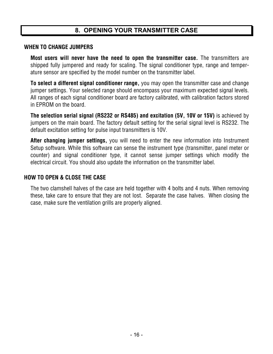 Laurel Electronics LTM DPM SERIES ANALOG INPUT, SERIAL DATA OUTPUT User Manual | Page 16 / 40