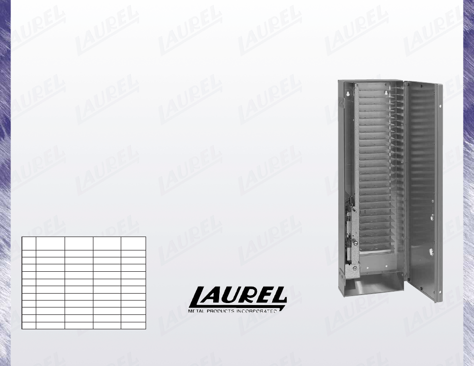 Laurel Metal 300 Drop Shelf Vender User Manual | 2 pages