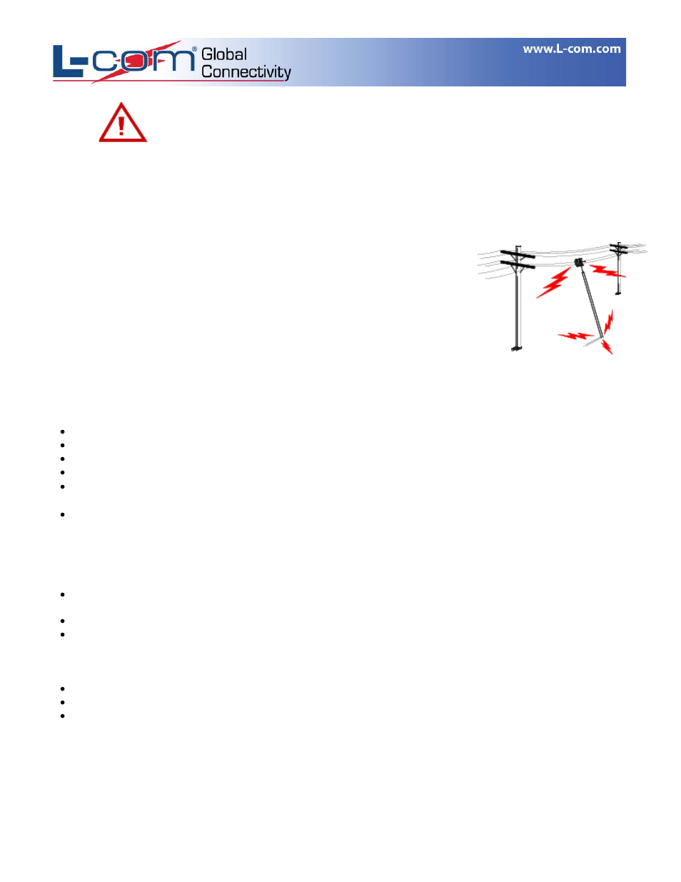 L-com WL05U-GX/GXI Series Kits User Manual | 14 pages