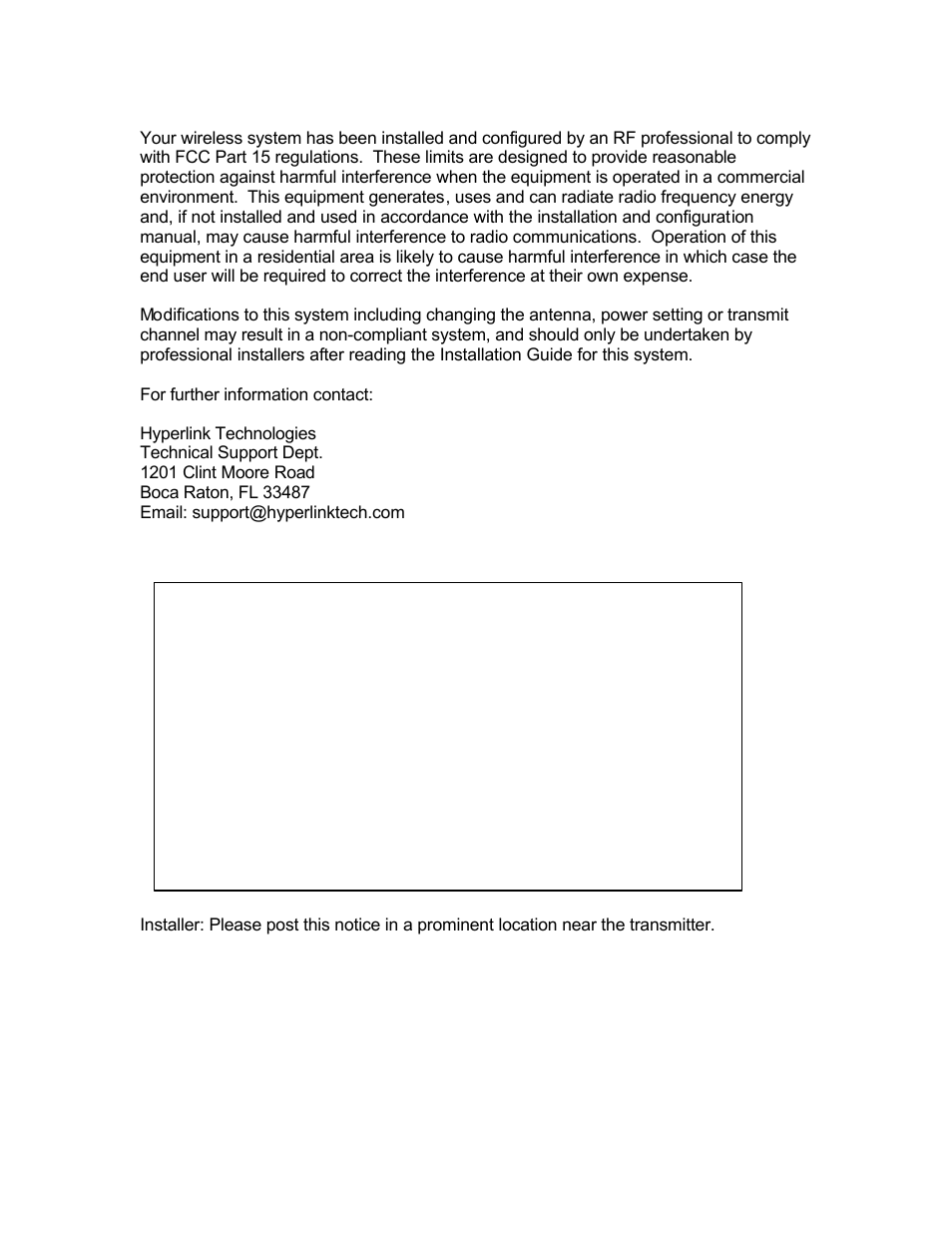 Safety notice | L-com HA2401-G11FNFPC User Manual | Page 14 / 14