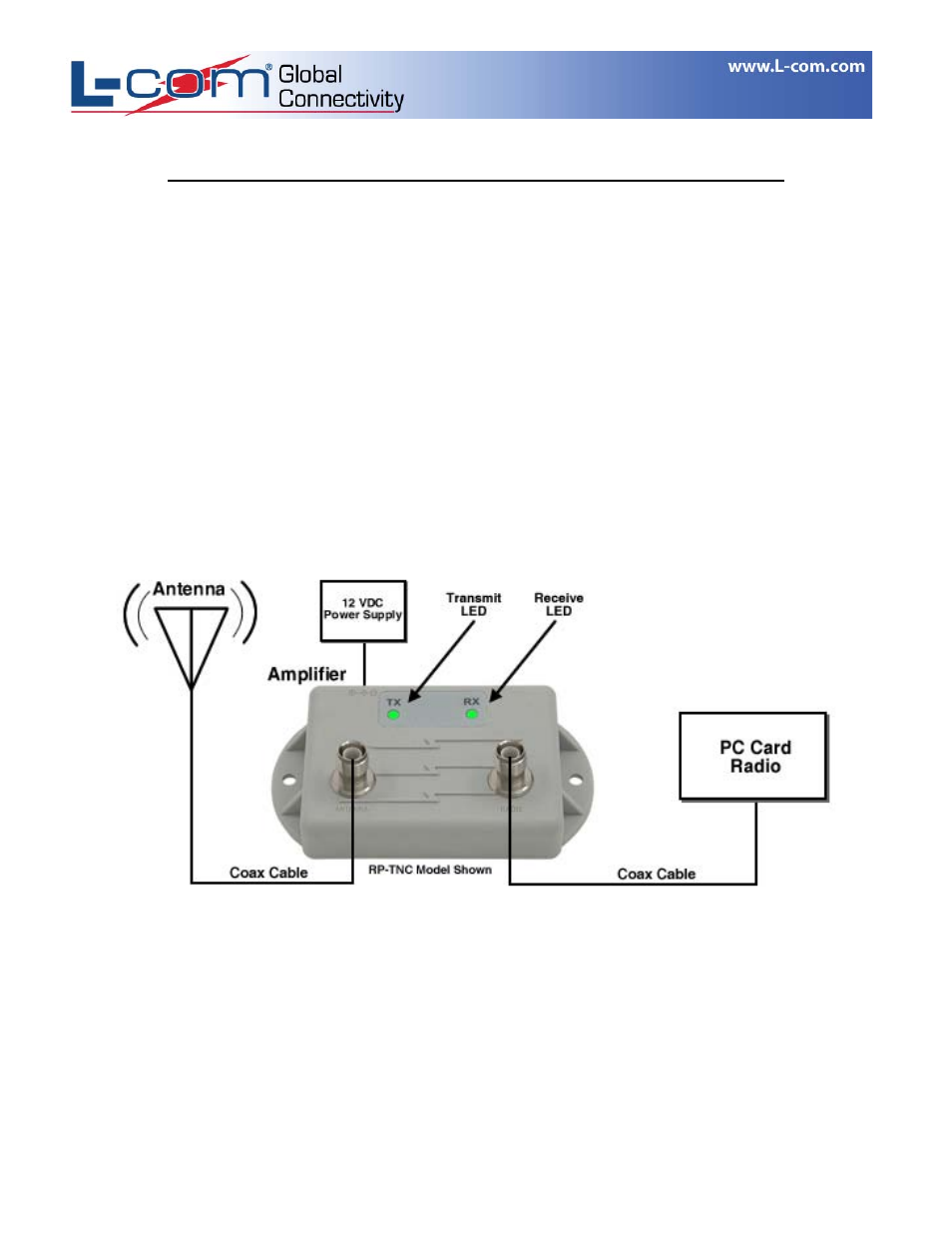 Ha2401mg-rt_2, Ha2401mg-rt series amplifier user manual | L-com HA2401MG-RT User Manual | Page 2 / 4