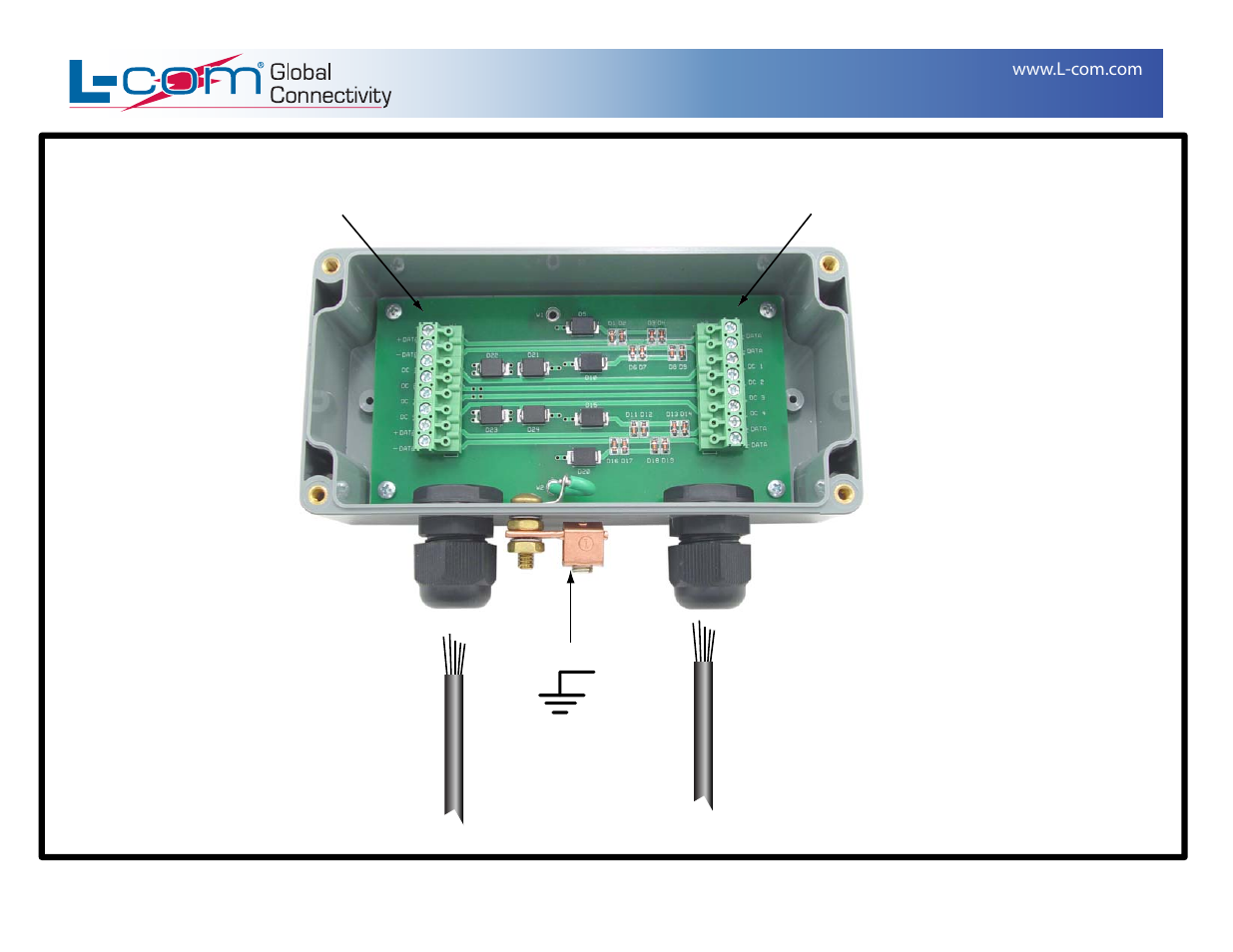 Al-cat5ew connection diagram | L-com AL-CAT5EW User Manual | Page 2 / 5