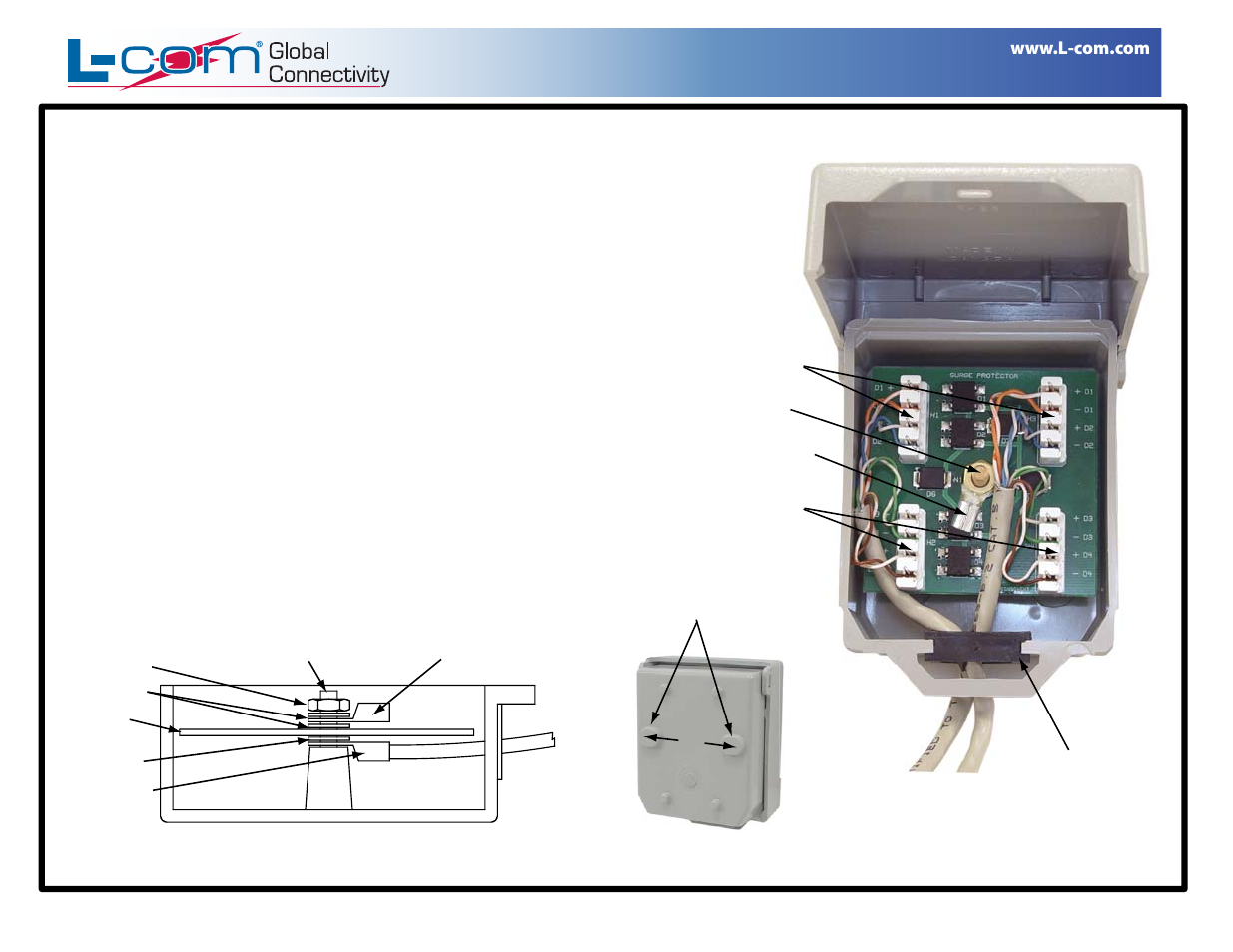 Al-cat5pw installation instructions | L-com AL-CATPW User Manual | Page 2 / 3