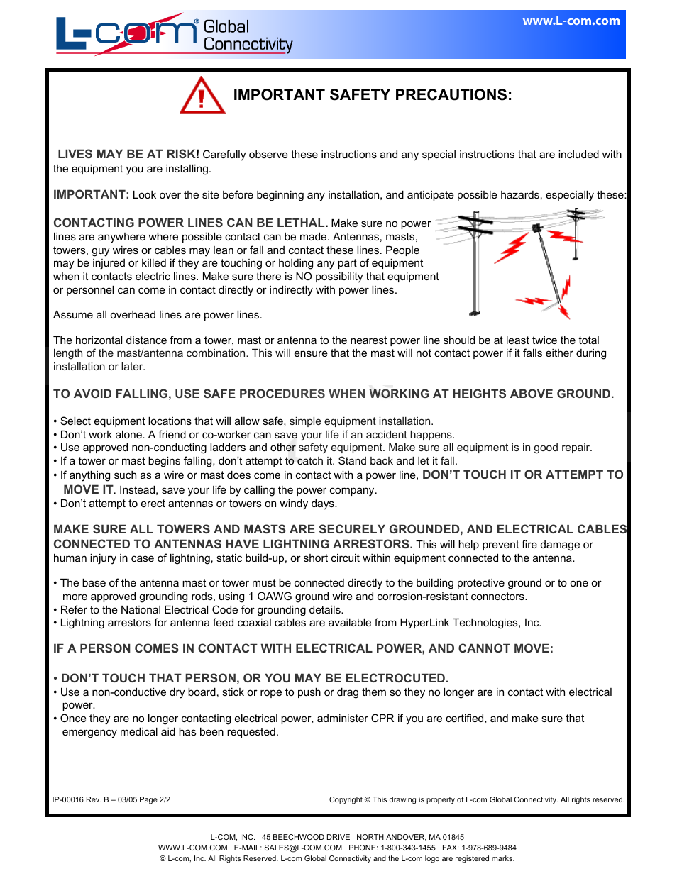 L-com HG2403CU User Manual | 2 pages