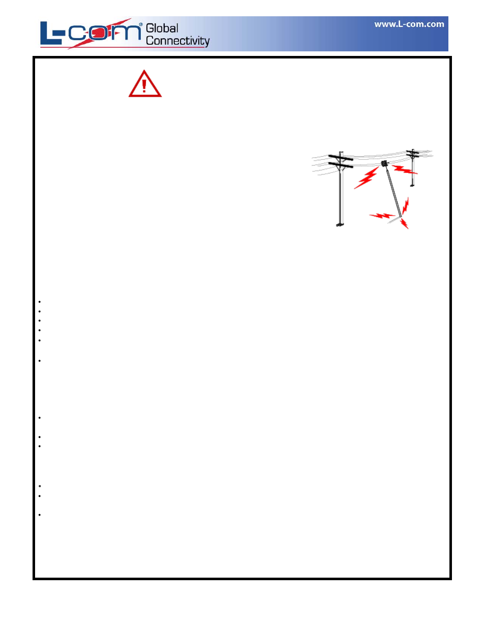 L-com HG2411DP, RE11DP User Manual | 2 pages
