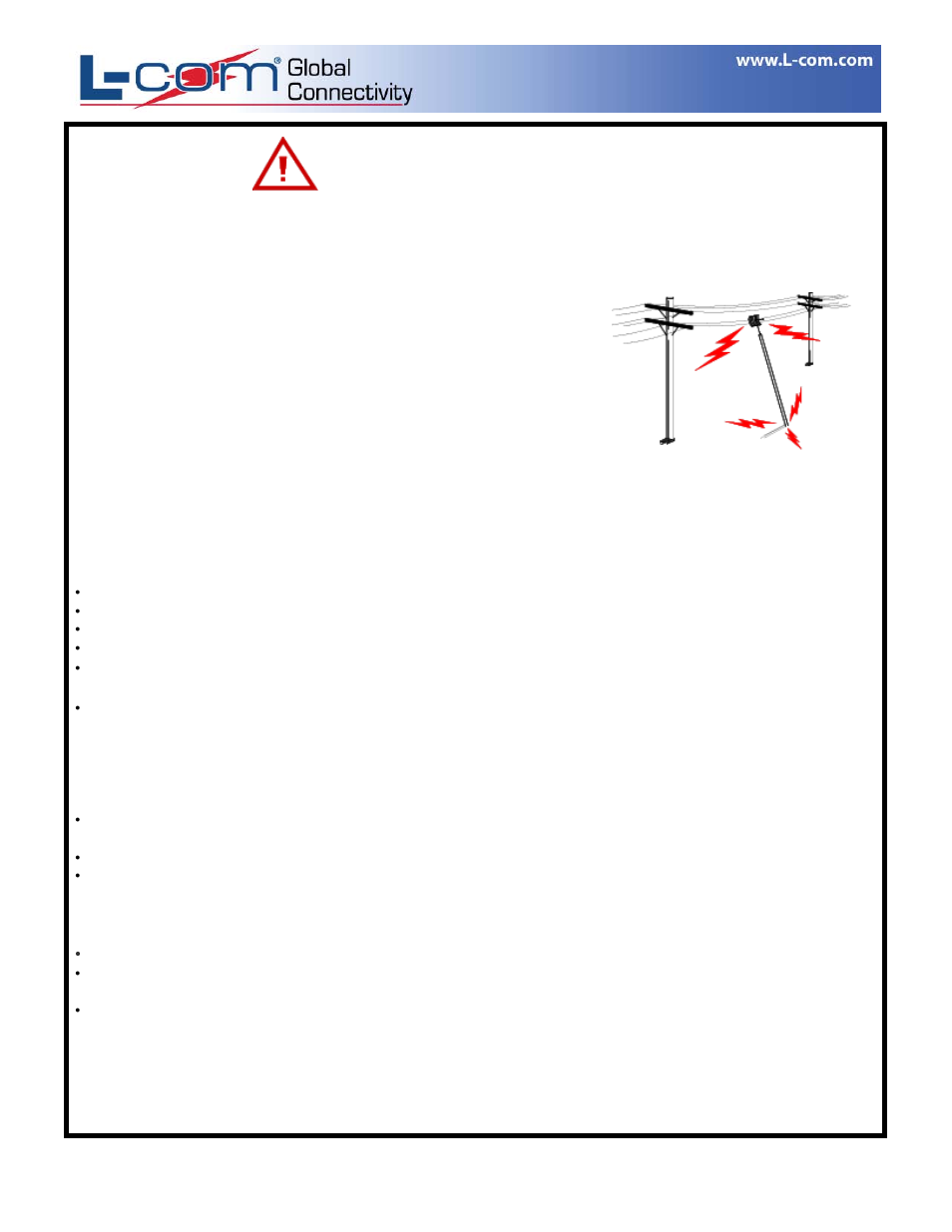 L-com HG2414P-XX, HG908P-XX, RE14P-XX User Manual | 2 pages