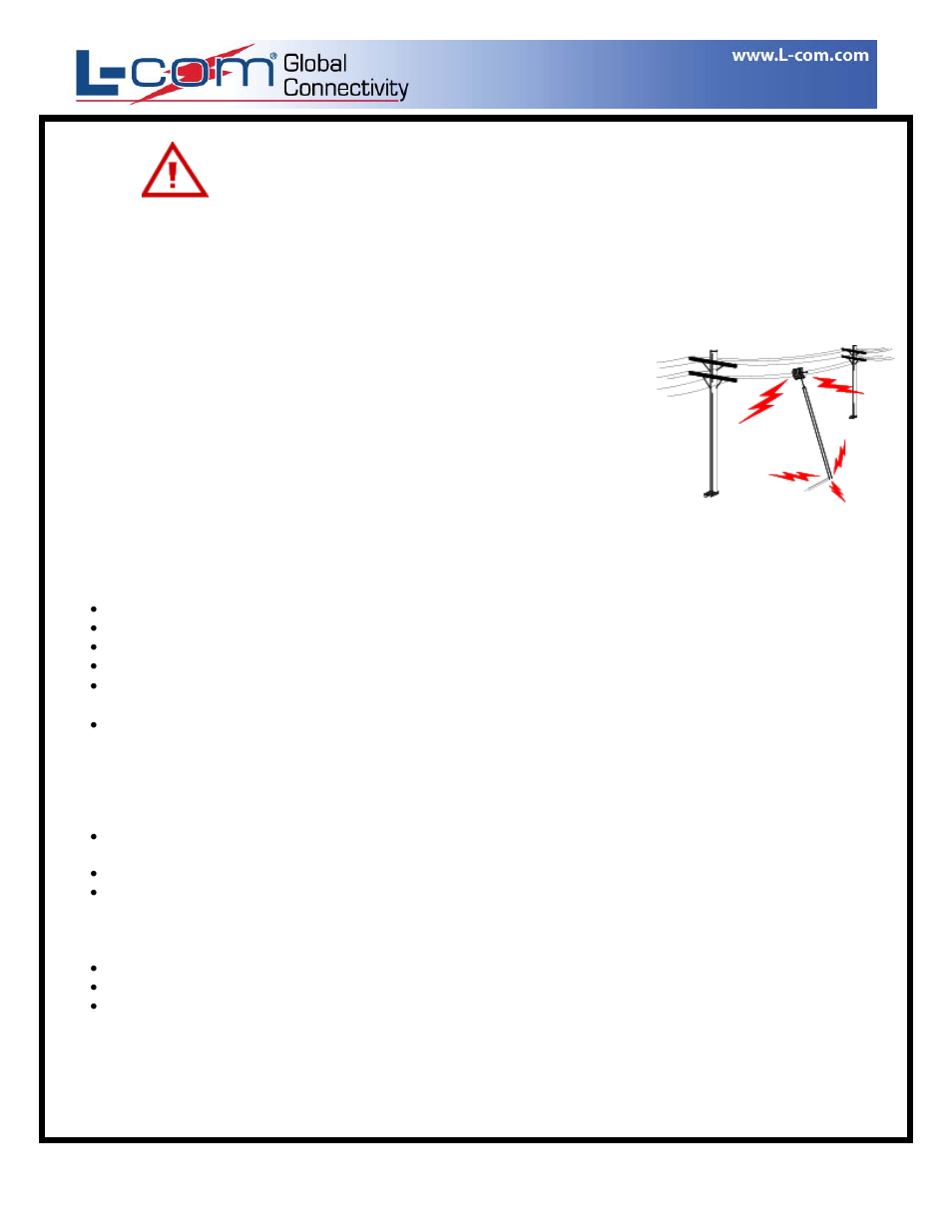 L-com HG2414P, HG2458-09P User Manual | 2 pages