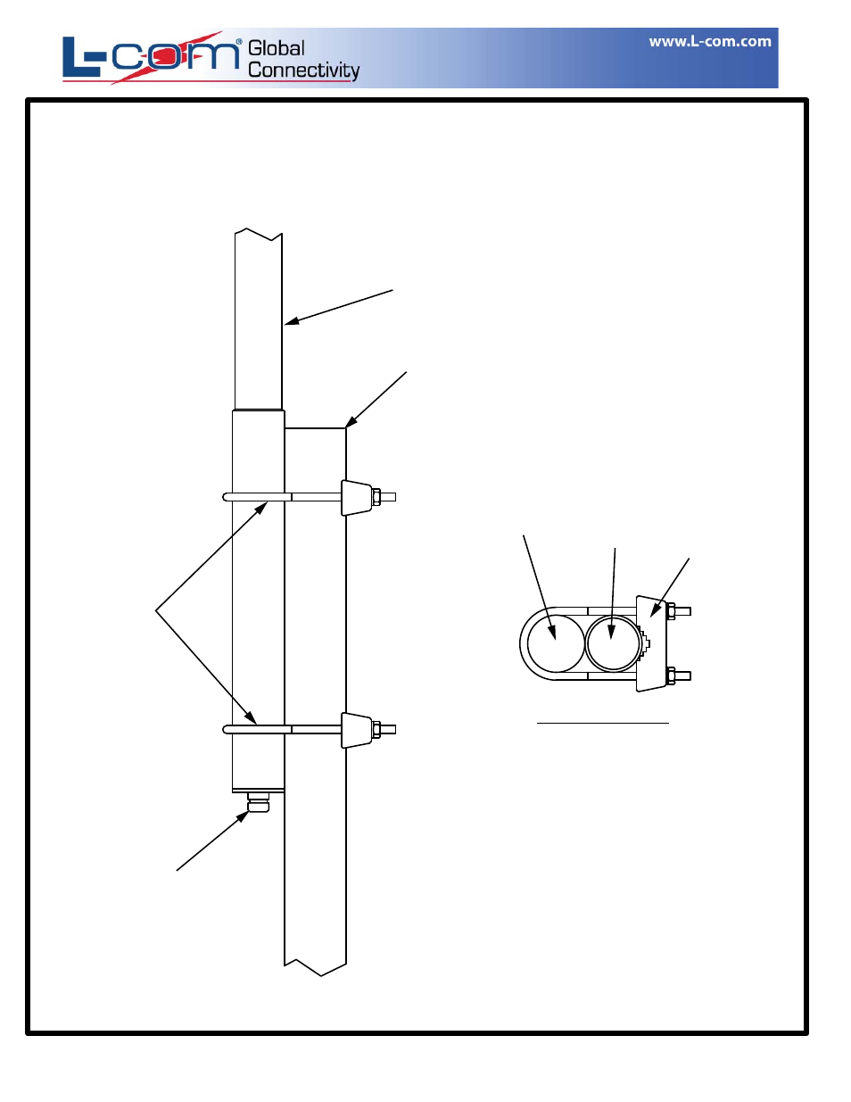 Ip-00068_p2.pdf, Mounting diagram | L-com HG2415U-PRO, HG908U, HG908U-PRO User Manual | Page 2 / 2