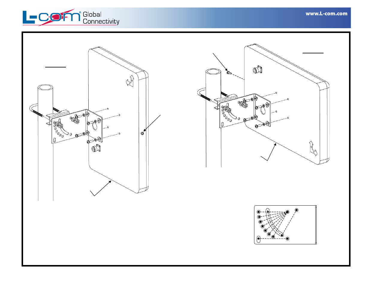 Hg2418p_install_2.pdf, Installation instructions: hg2418p | L-com HG2418P User Manual | Page 2 / 2