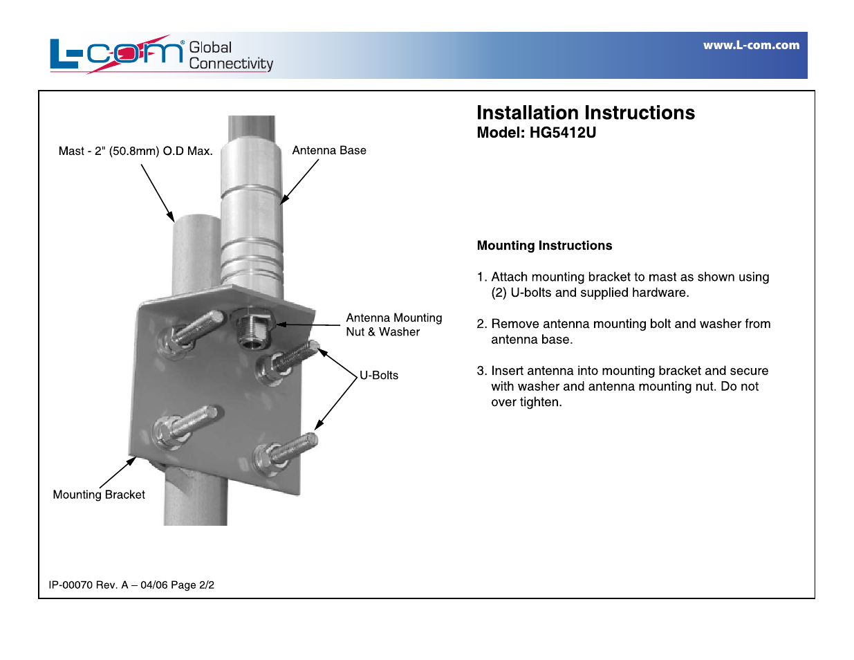 Hg5412u_install_2 | L-com HG5412U User Manual | Page 2 / 2