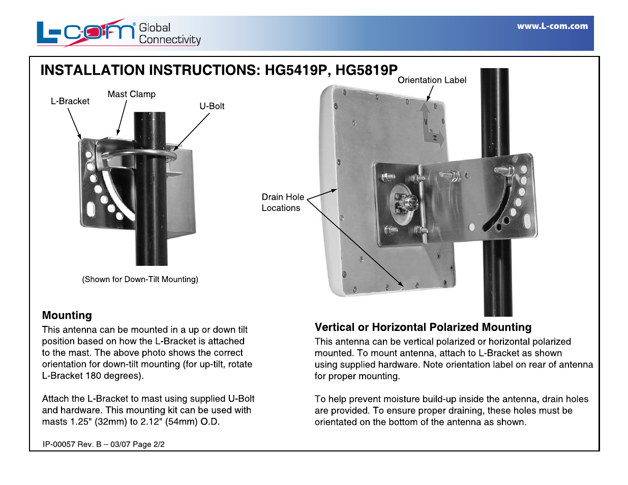 Hg5419p_install_2 | L-com HG5819P User Manual | Page 2 / 2