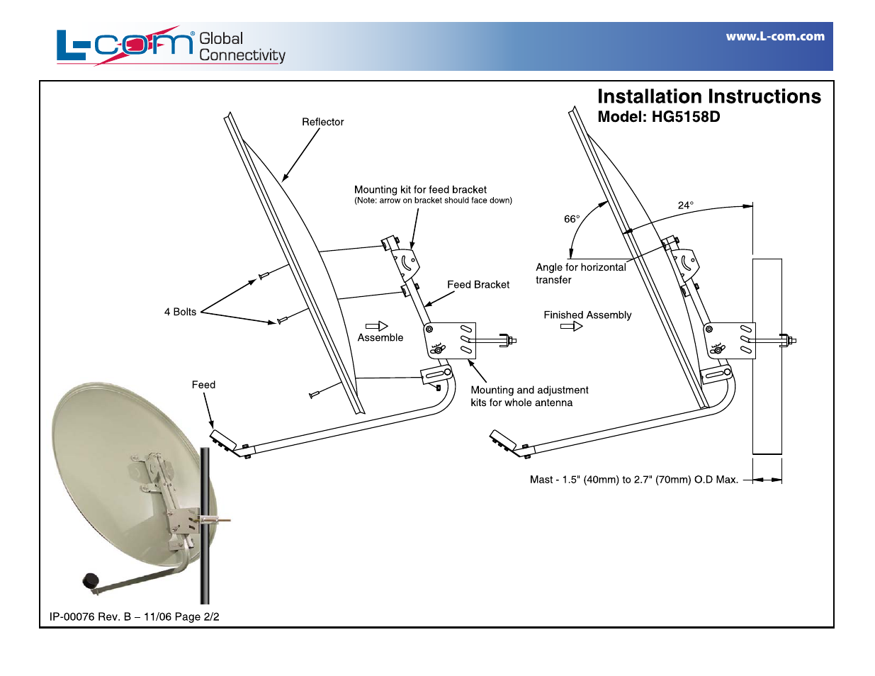 Hg5158d_install_2.pdf | L-com HG5158D User Manual | Page 2 / 2