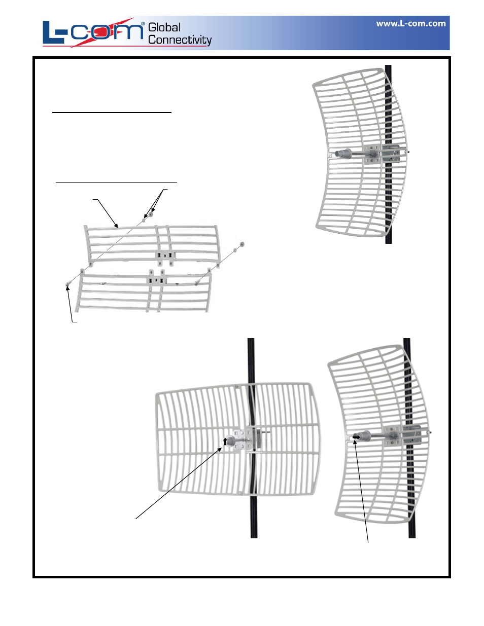 Ip-00065_2, Installation instructions | L-com HG5827G User Manual | Page 2 / 3