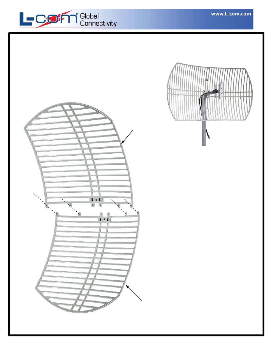Ip-00085_p2, Assembly instructions model: hg915g | L-com HG915G User Manual | Page 2 / 3