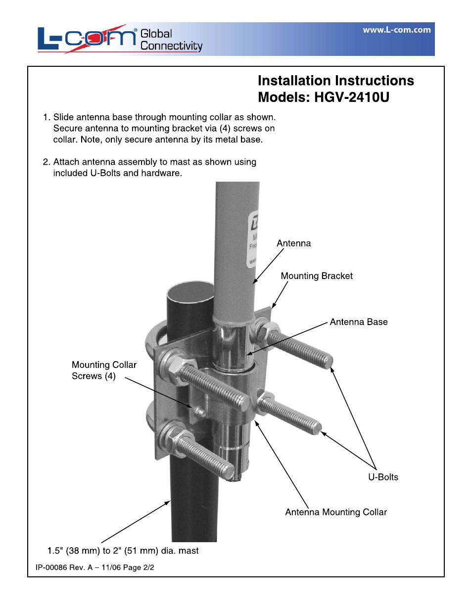 Hgv-2410u_install_2 | L-com HGV-2410U User Manual | Page 2 / 2