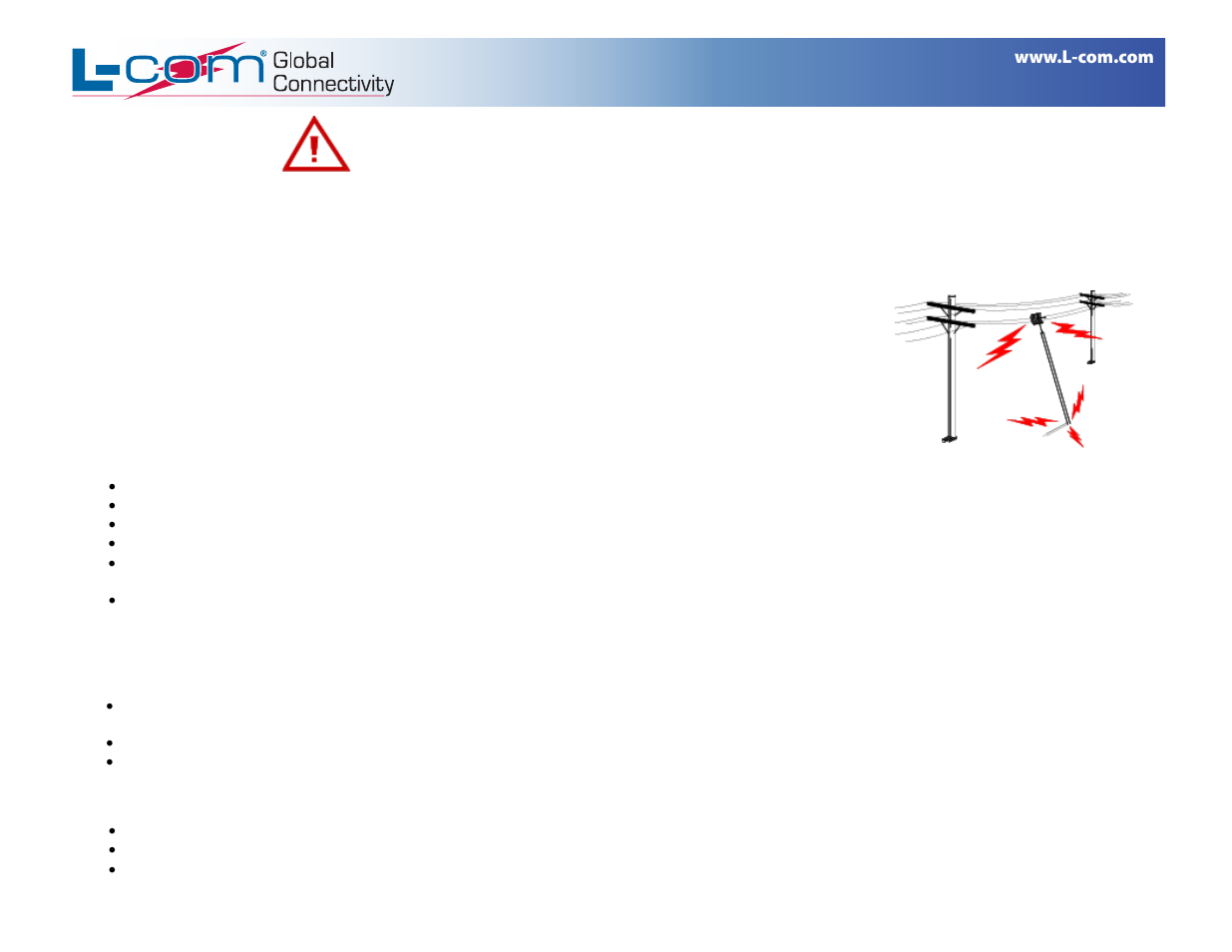 L-com HGLN-CAT6 User Manual | 2 pages