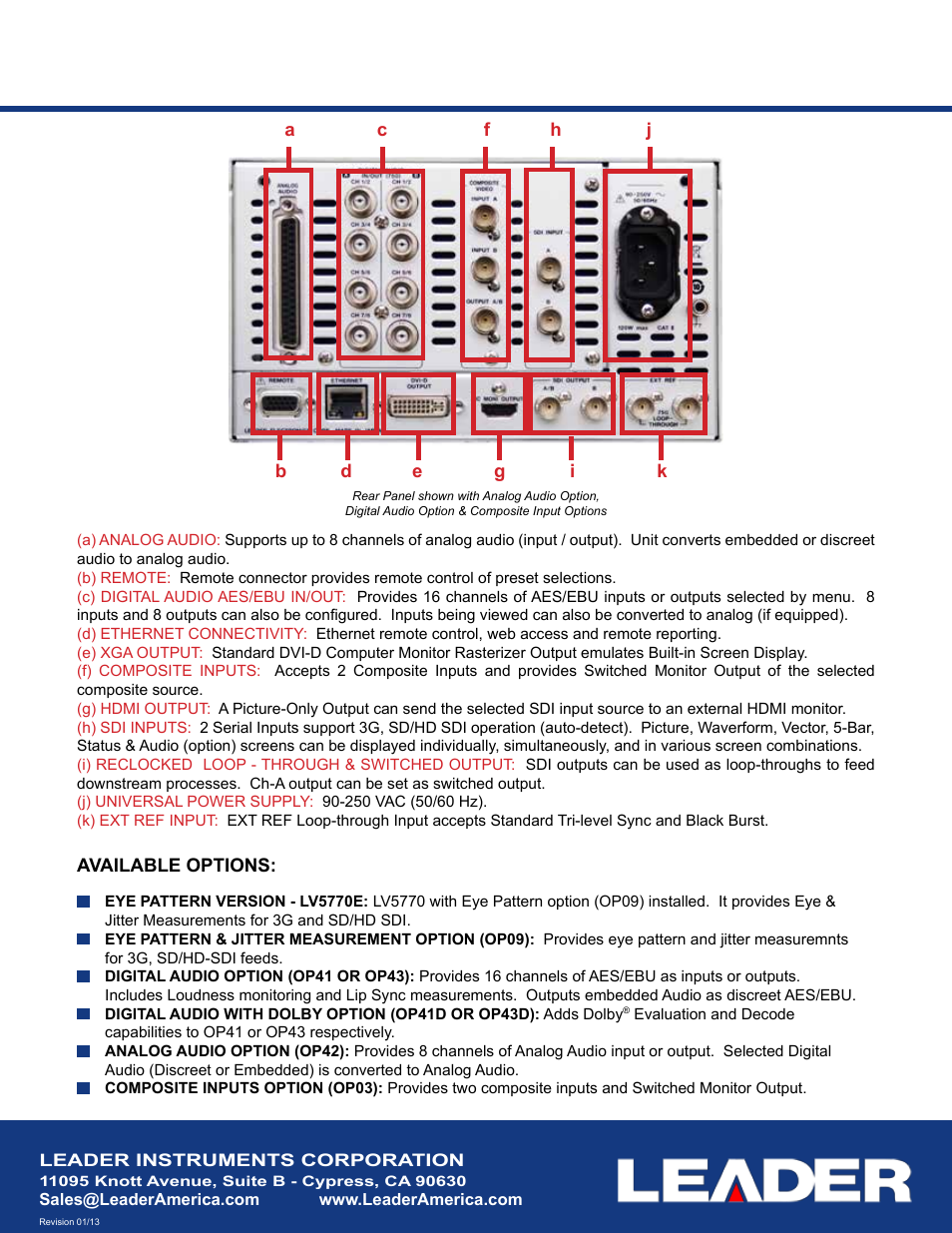 LEADER LV5770 User Manual | Page 2 / 2