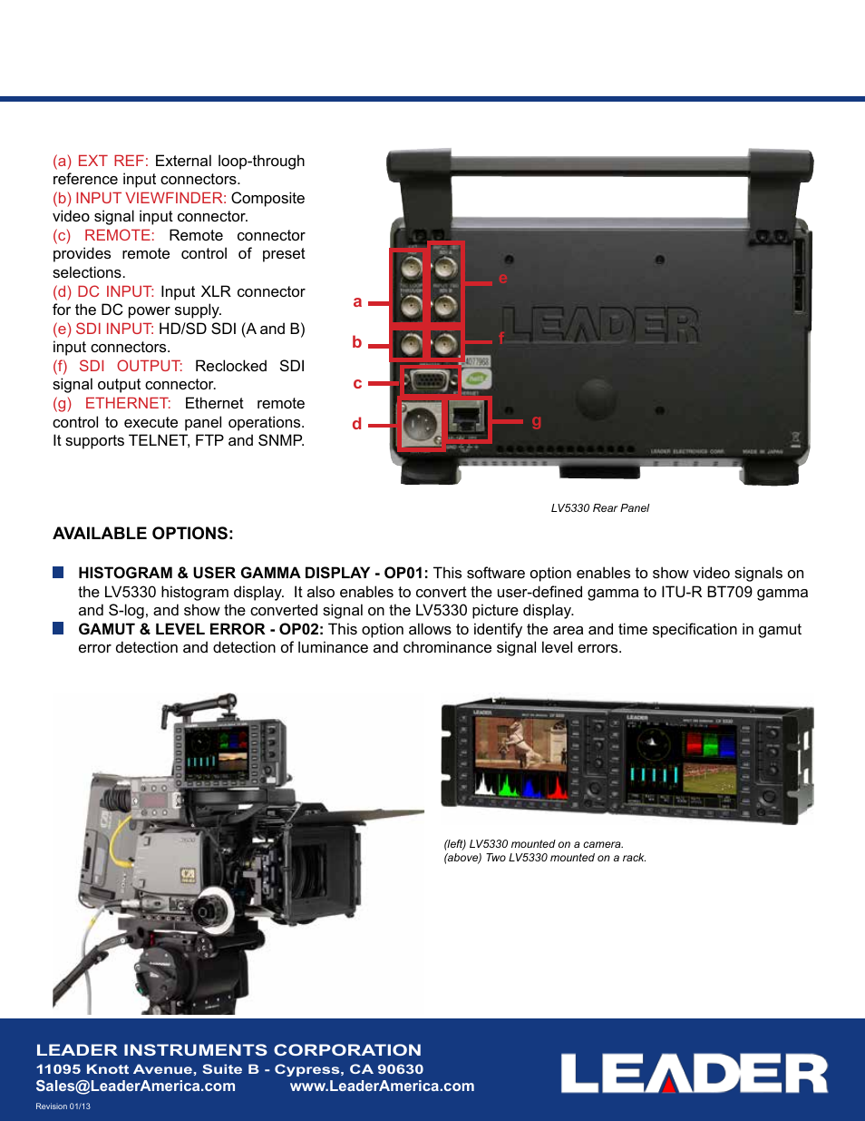 LEADER LV5330 User Manual | Page 2 / 2