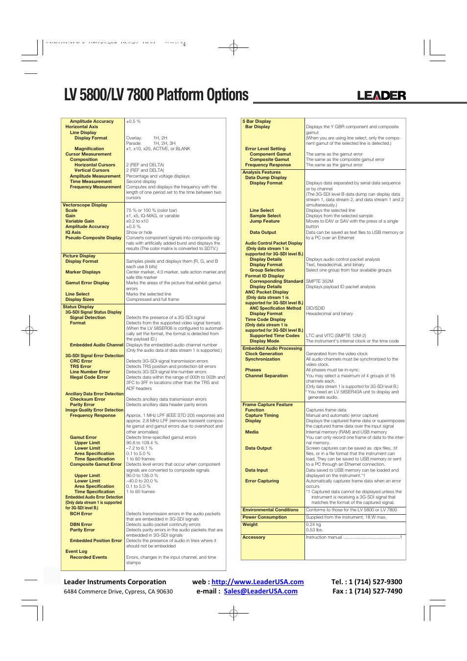 LEADER LV7800 User Manual | Page 10 / 15