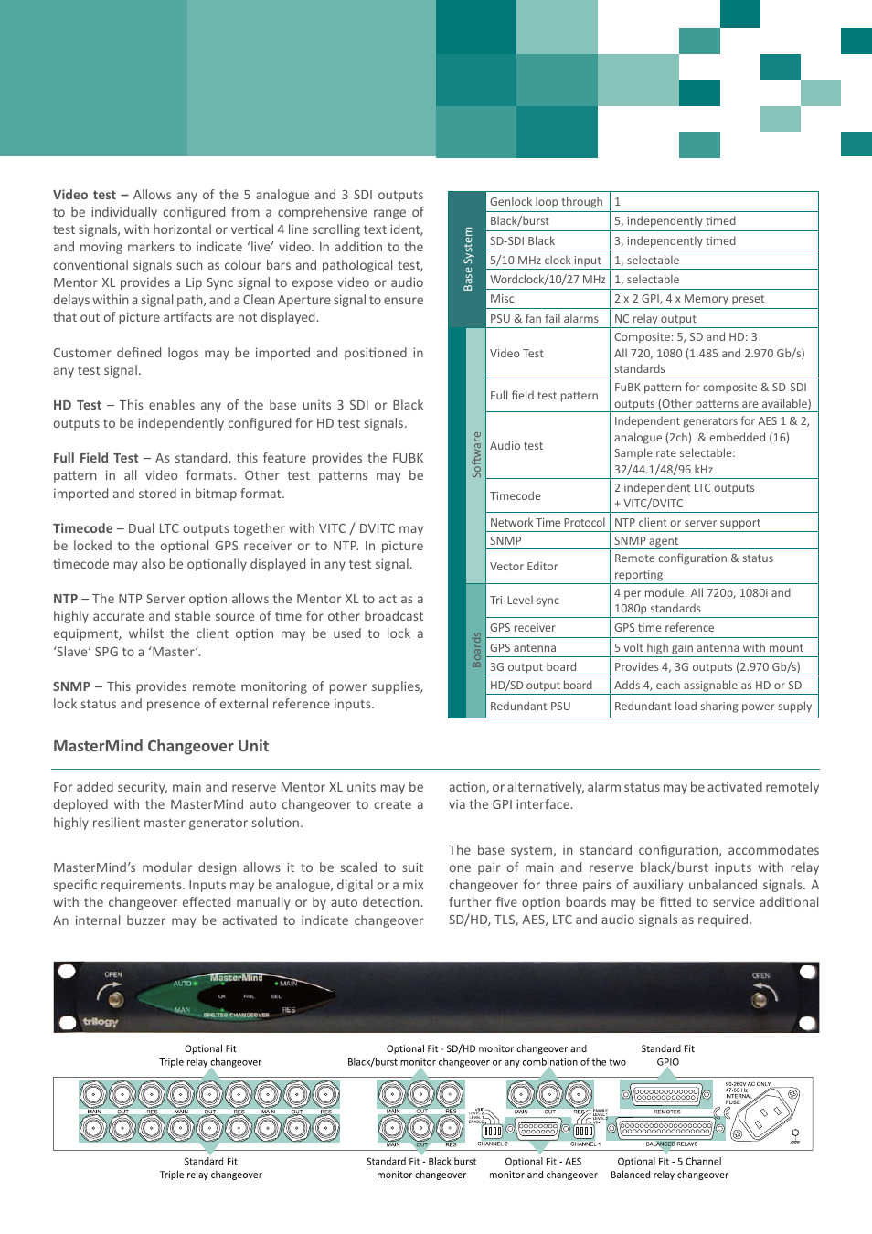 Mastermind changeover unit | LEADER MasterMind User Manual | Page 3 / 5