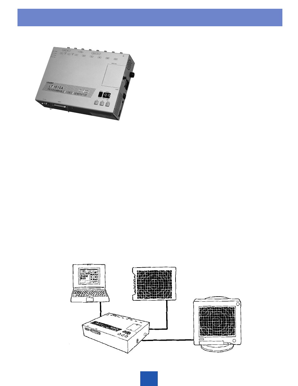 LEADER LT1610A User Manual | 2 pages