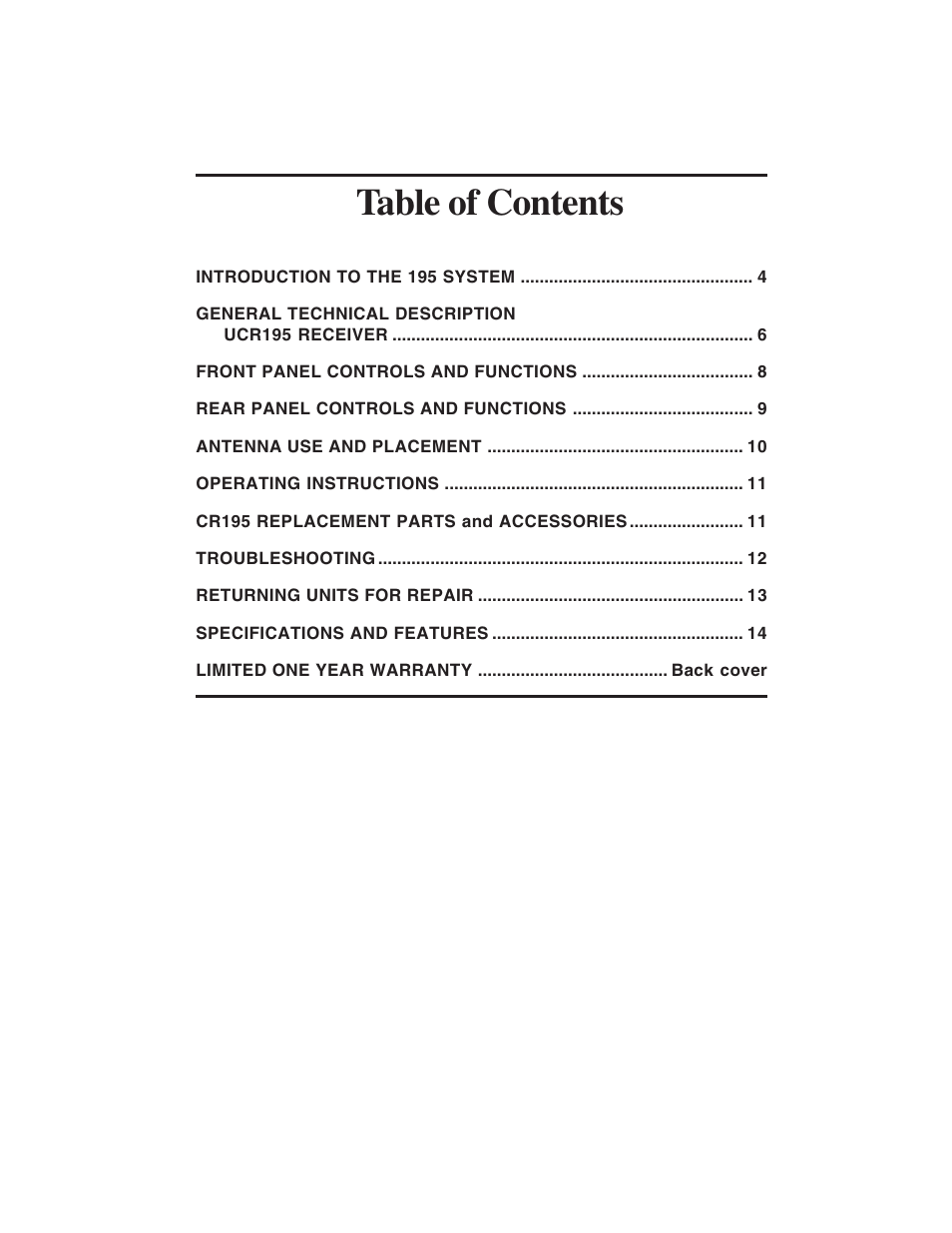 Lectrosonics UCR195 User Manual | Page 3 / 16