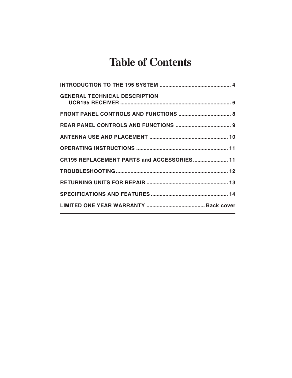 Lectrosonics UCR195D User Manual | Page 3 / 16