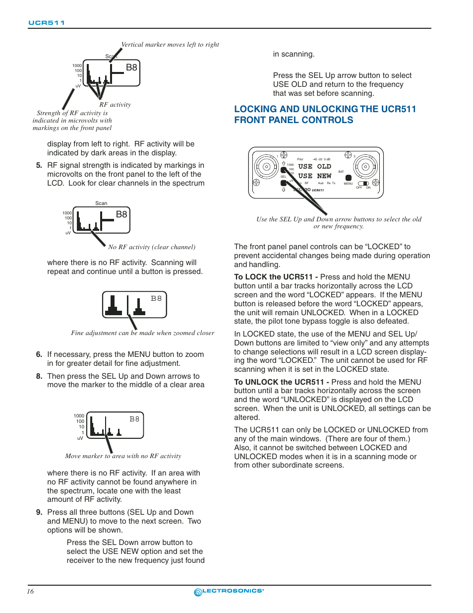 Lectrosonics UCR511 User Manual | Page 16 / 28