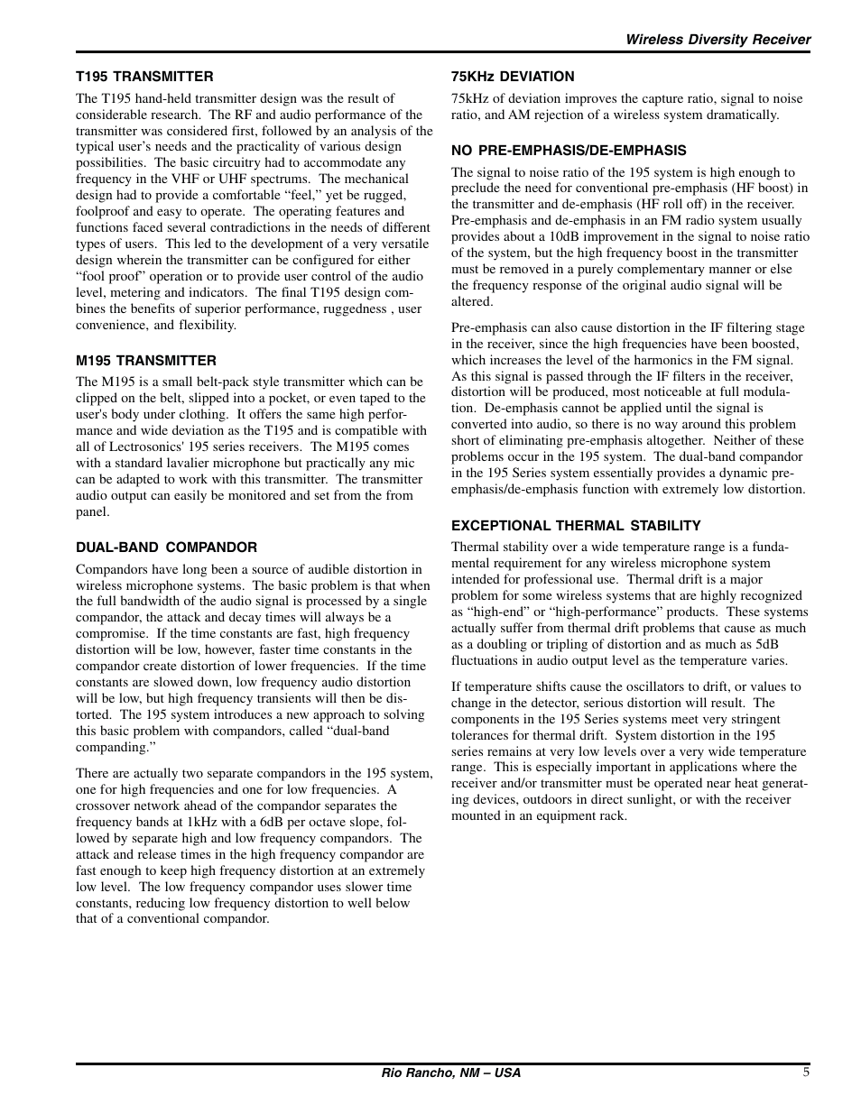 Lectrosonics UDR195 User Manual | Page 5 / 18