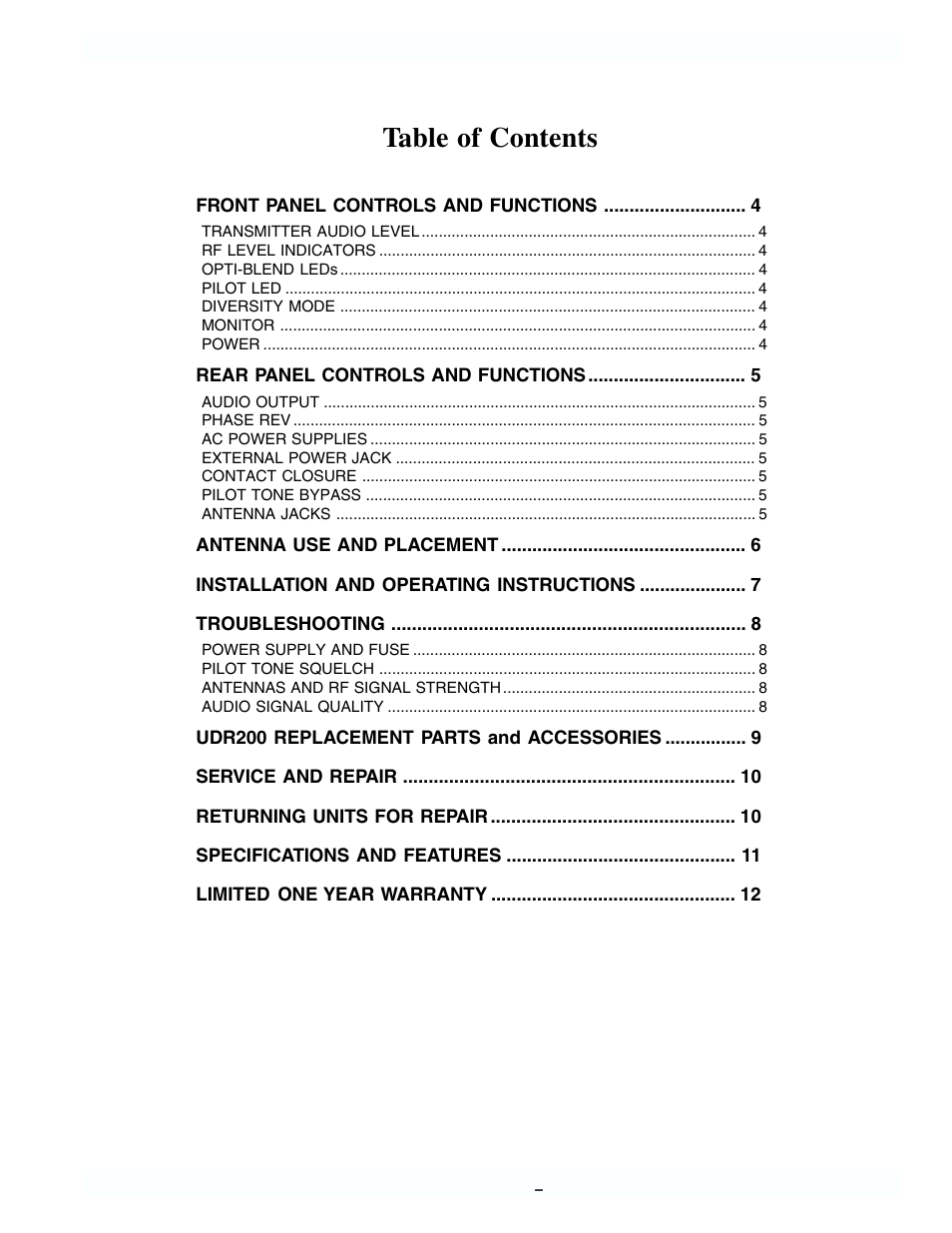 Lectrosonics UDR200a User Manual | Page 3 / 12