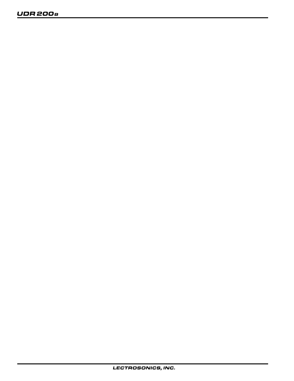 Lecnet software protocol | Lectrosonics UDR200b User Manual | Page 20 / 22