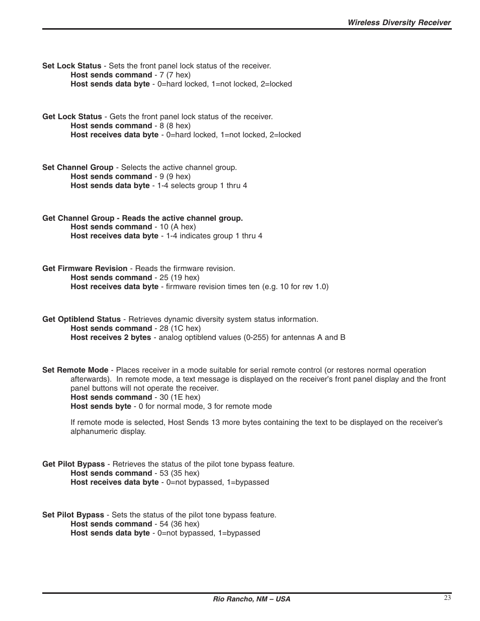 Lectrosonics UDR300c User Manual | Page 23 / 26