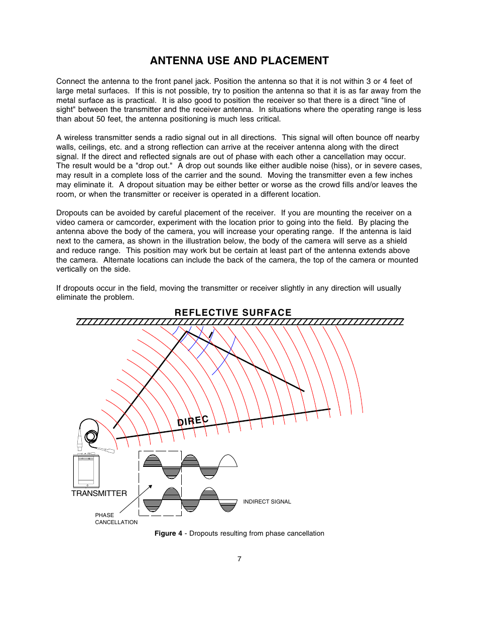 Antenna use and placement | Lectrosonics UR190 User Manual | Page 8 / 13