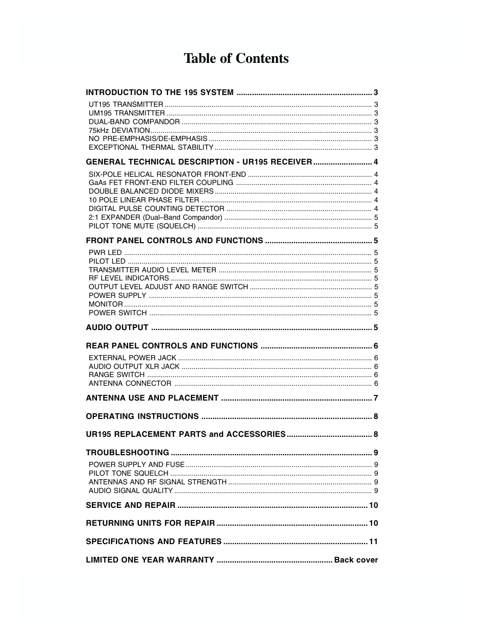 Lectrosonics UT195 User Manual | Page 2 / 12