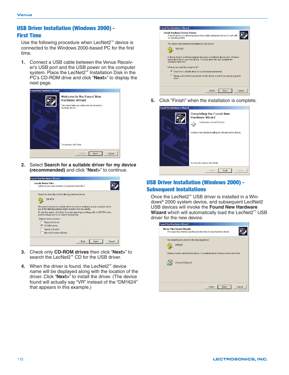 Lectrosonics Venue 3.9 User Manual | Page 16 / 28