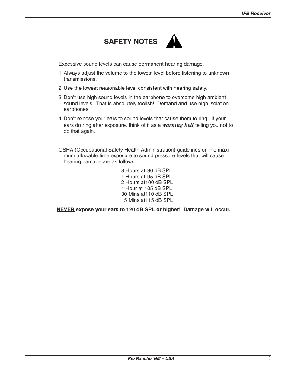 Lectrosonics R5 User Manual | Page 5 / 10