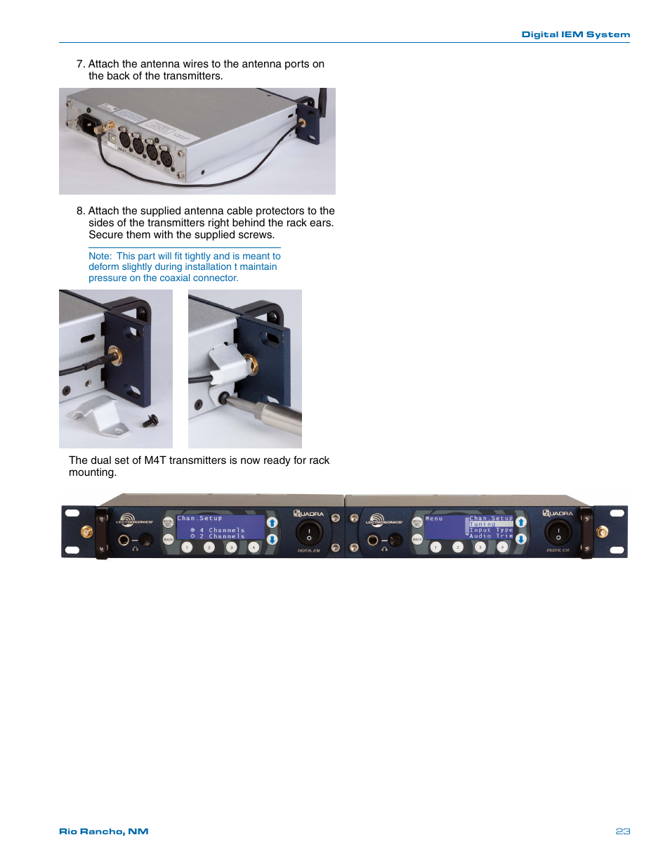 Lectrosonics Quadra User Manual | Page 23 / 32