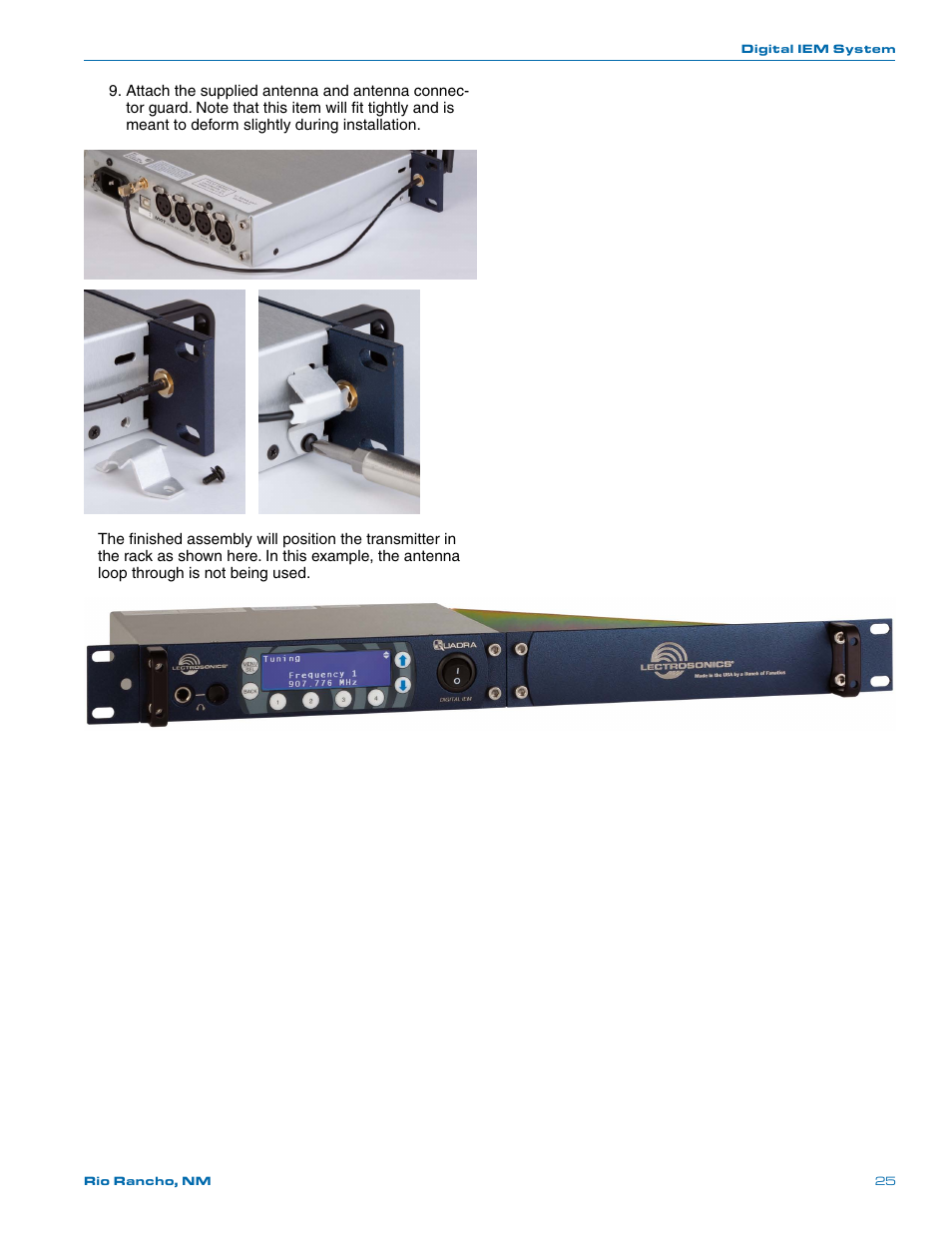 Lectrosonics Quadra User Manual | Page 25 / 32