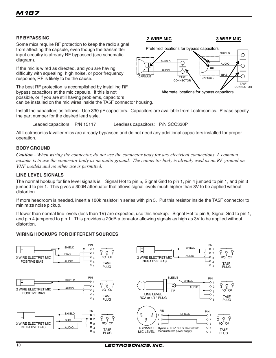 Lectrosonics M187 User Manual | Page 10 / 14