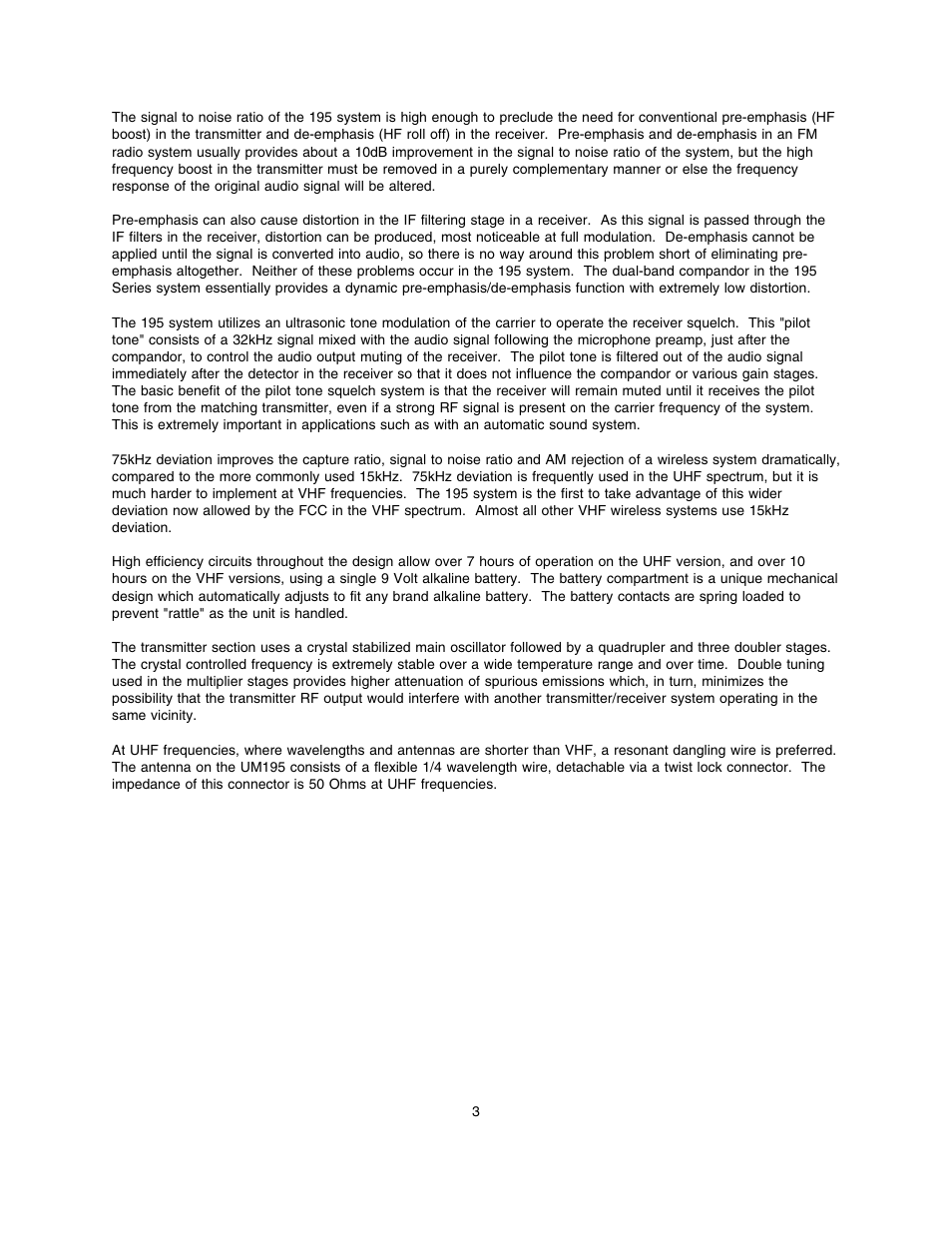 Lectrosonics UM195 User Manual | Page 5 / 14