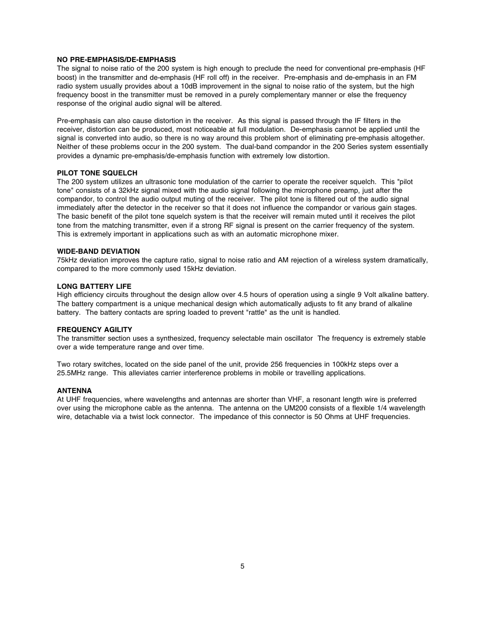 Lectrosonics UM200 User Manual | Page 5 / 14
