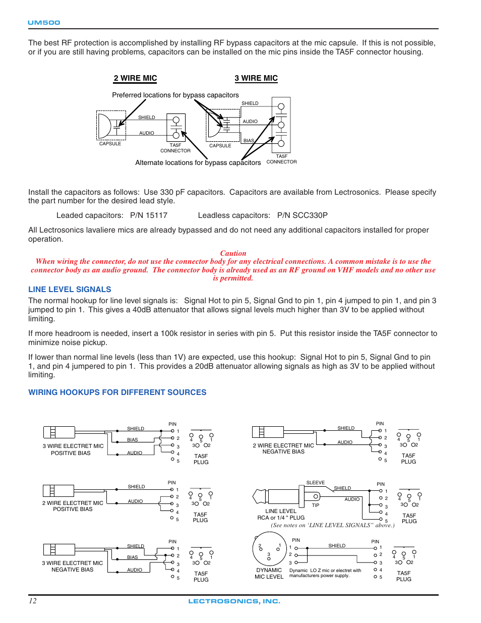 Lectrosonics UM500 User Manual | Page 12 / 16