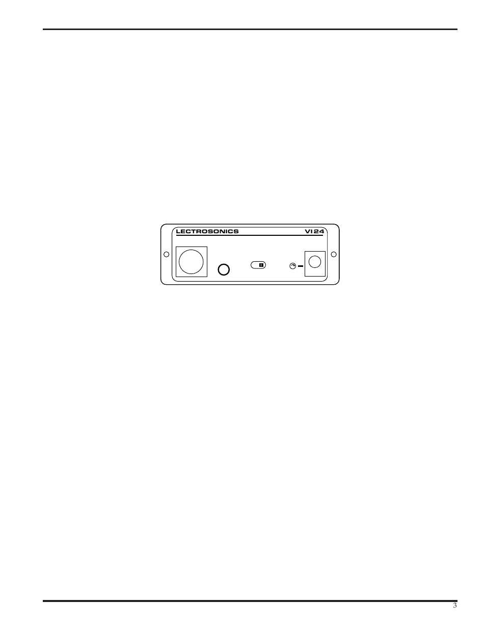 Fcc part 15 notice, Front panel controls and functions, Expansion jack | Pc port, Test/run switch, Power jack | Lectrosonics VI24 User Manual | Page 3 / 16