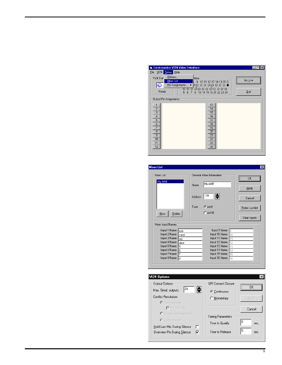 Setting up the vi24 for the first time | Lectrosonics VI24 User Manual | Page 9 / 16