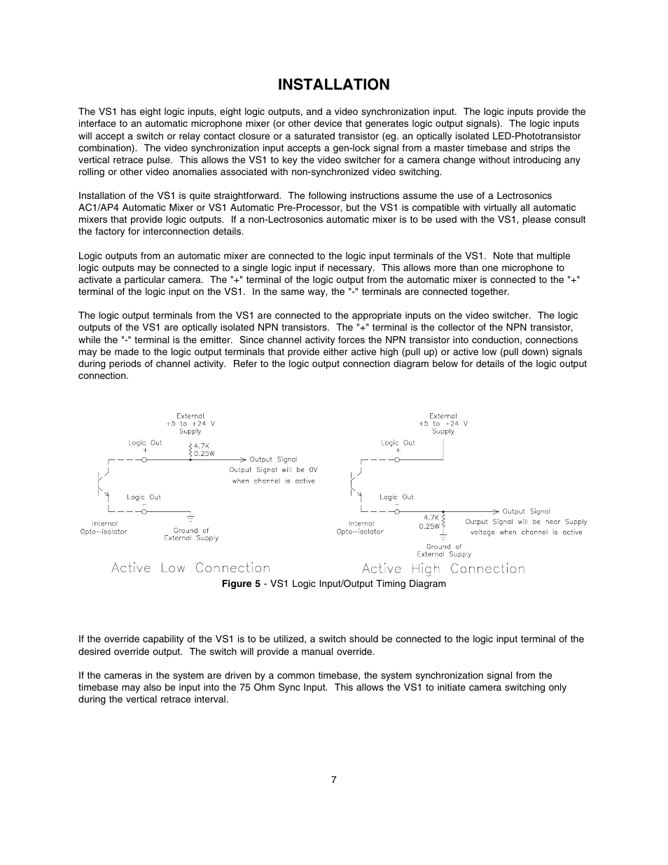 Installation | Lectrosonics VS1 User Manual | Page 7 / 12