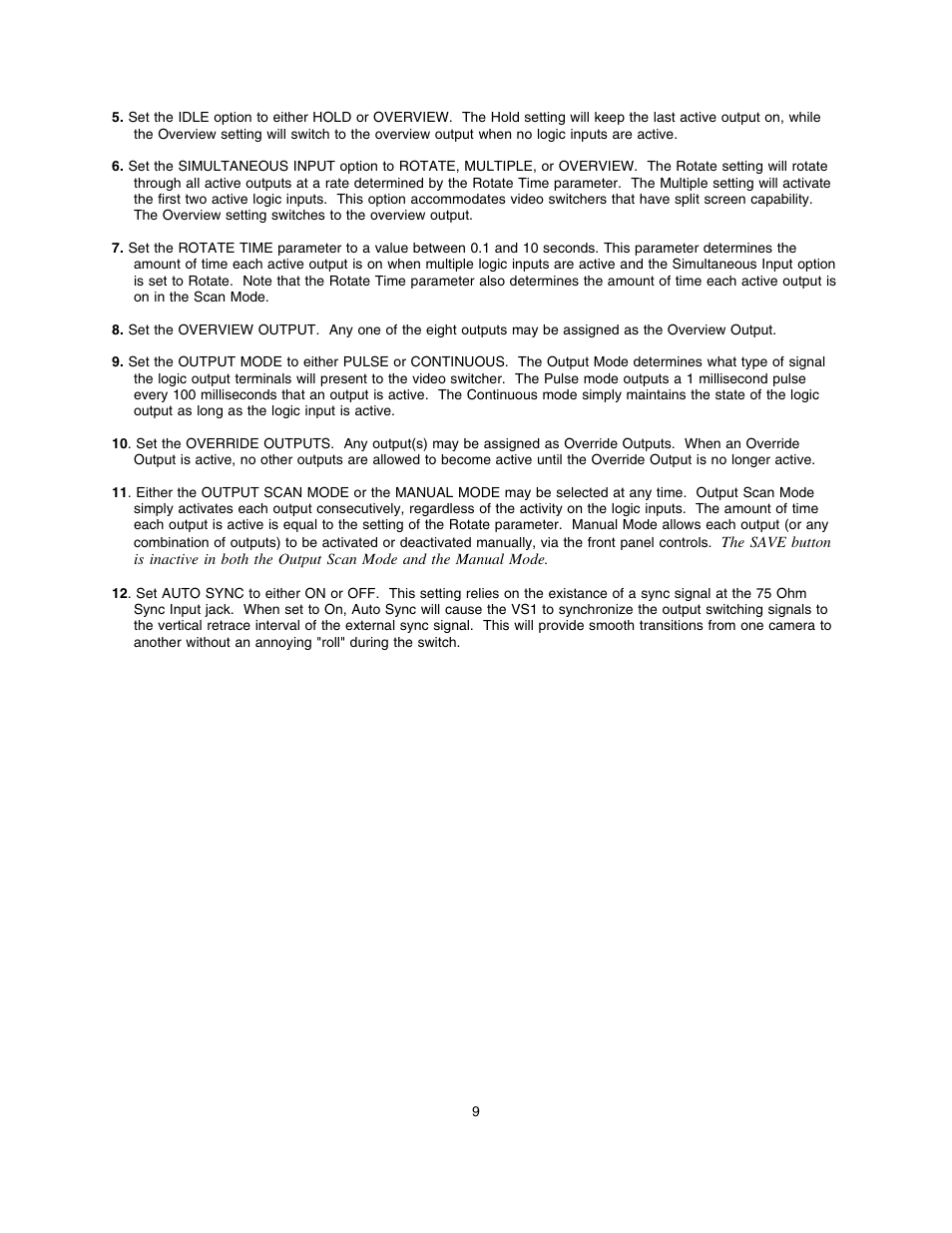 Lectrosonics VS1 User Manual | Page 9 / 12